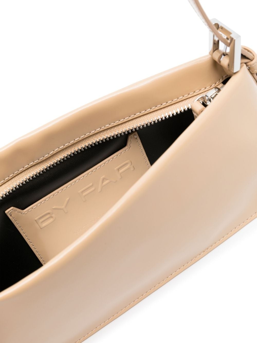 BY FAR Dulce leather shoulder bag | farfetch | REVERSIBLE