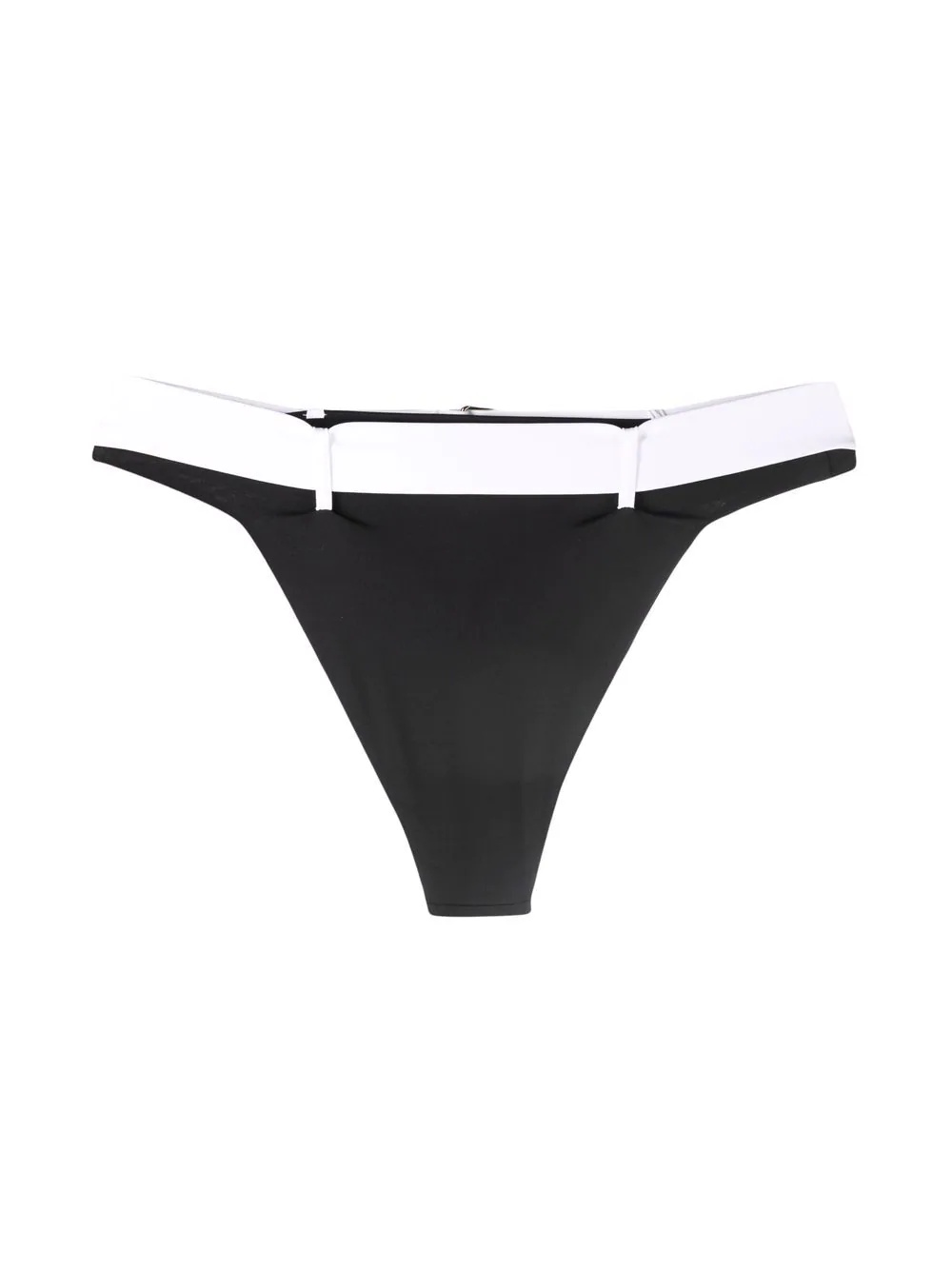 two-tone buckle briefs - 2