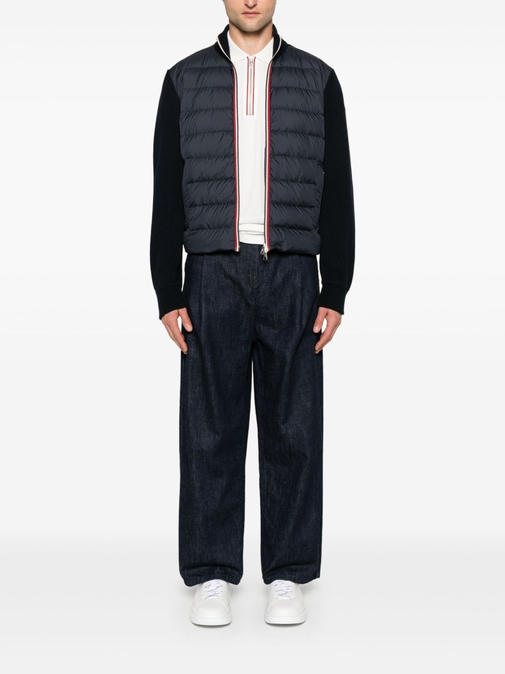 padded-panels cardigan - 2