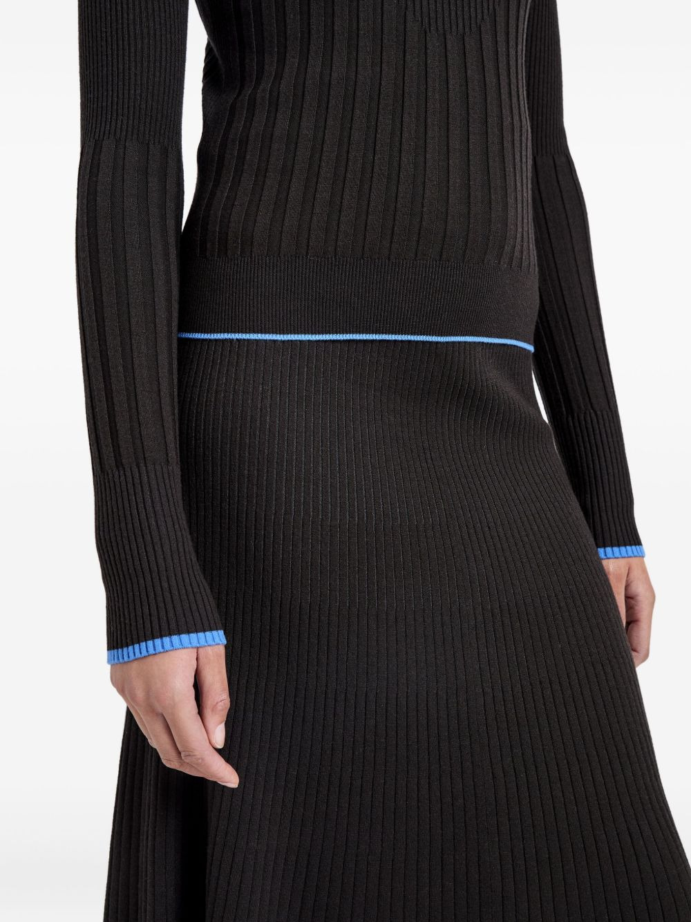 Daniella ribbed turtleneck top - 5