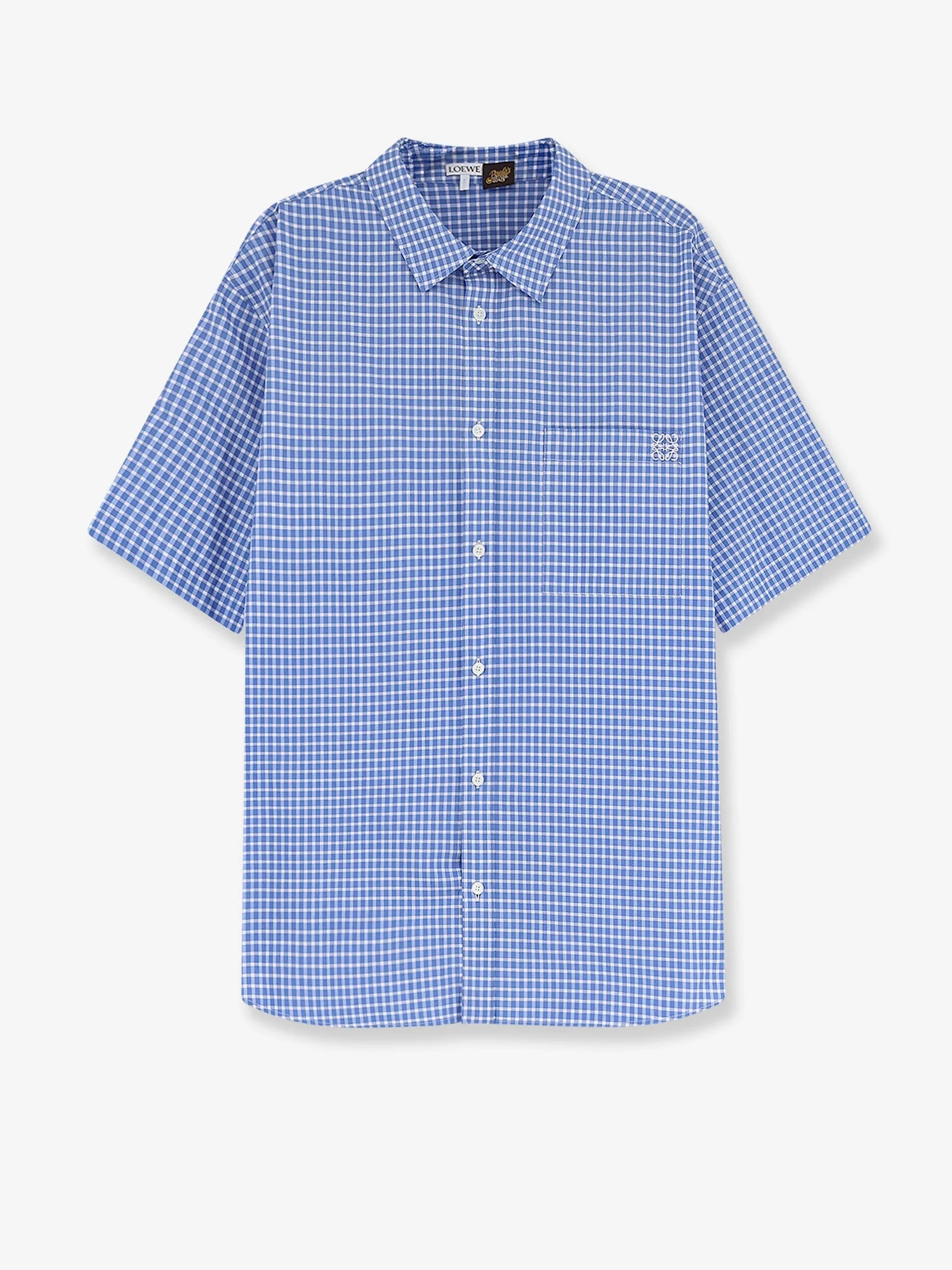 Loewe Paula's Ibiza Madras Cotton Shirt Blue - 1