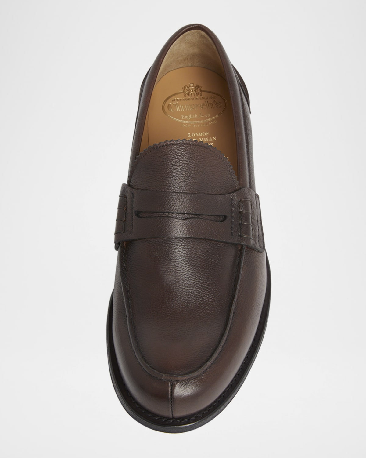 Men's Pembrey 2.0 Grained Leather Penny Loafers - 3