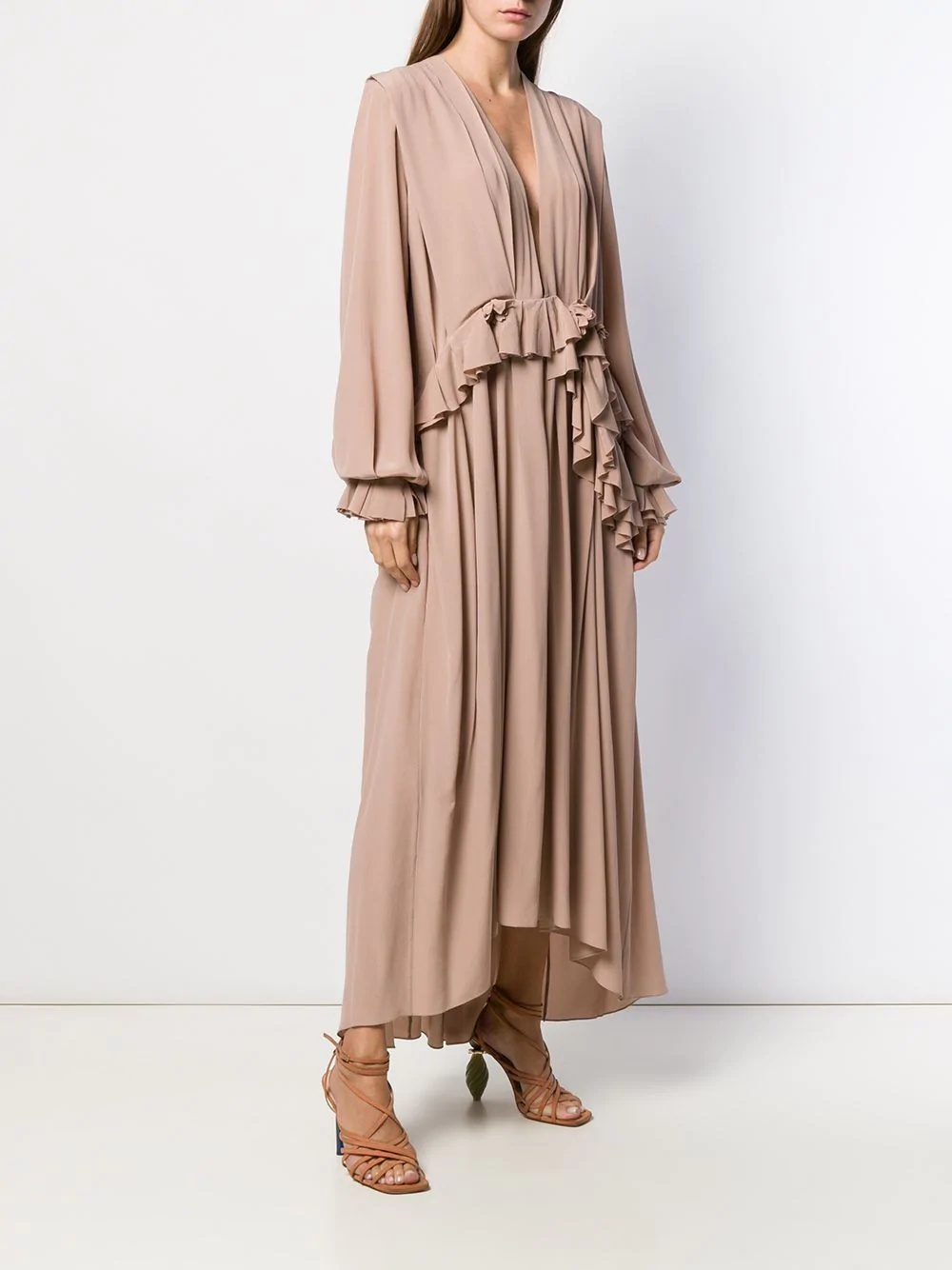 ruffled long day dress - 3