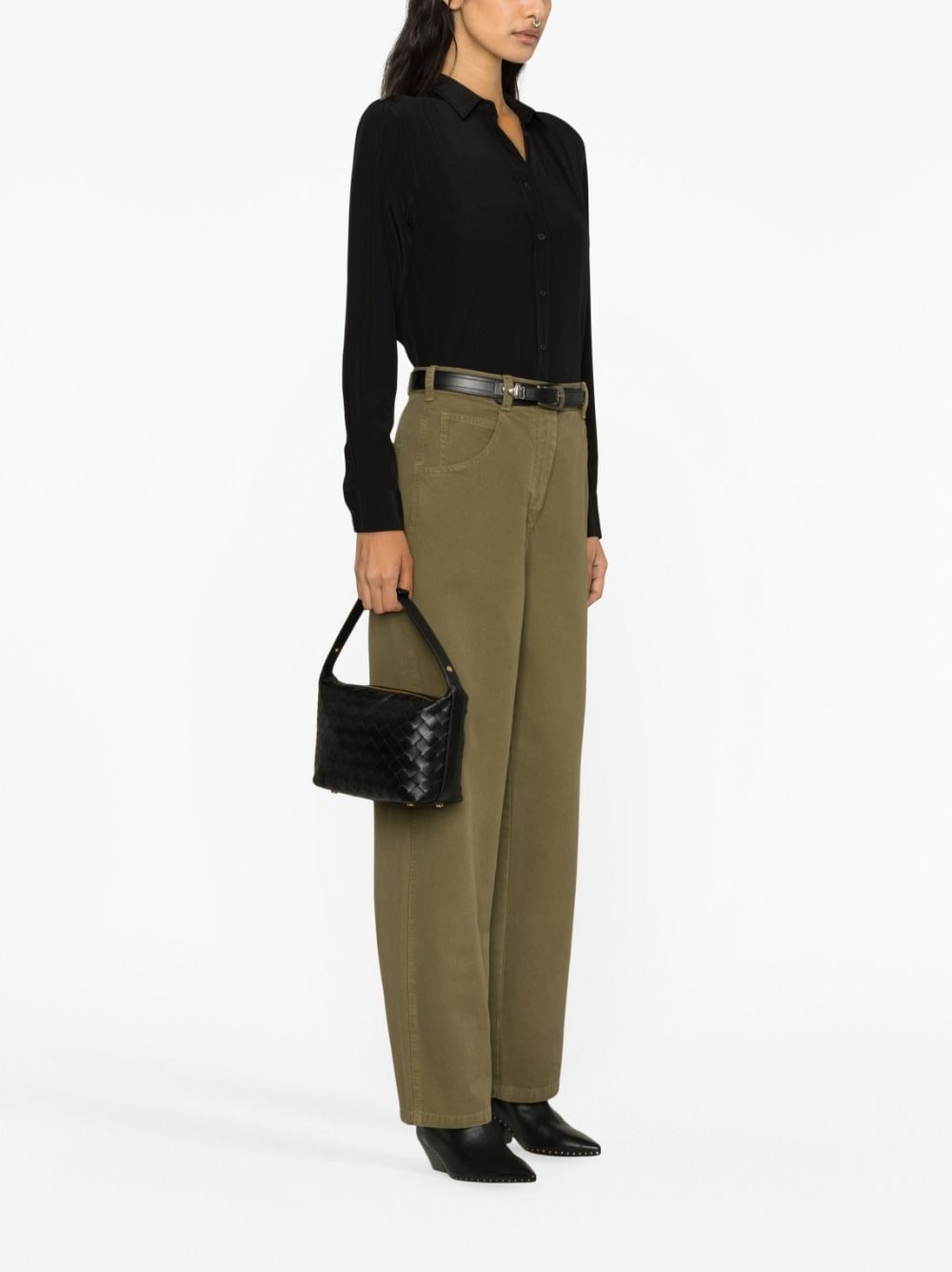 high-waist wide-leg jeans - 4