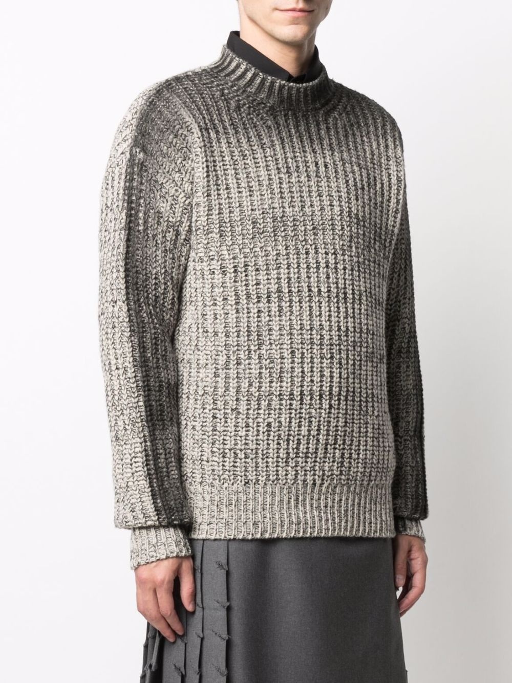 gradient chunky-knit wool jumper - 3