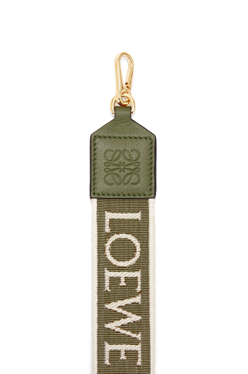 Loewe Anagram strap in jacquard and calfskin outlook