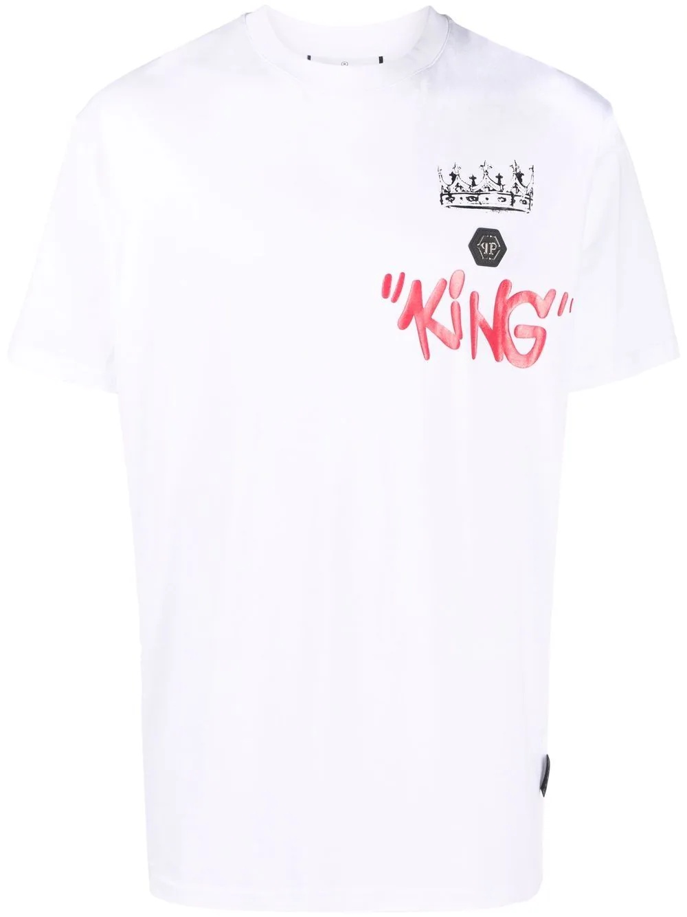 King skull-graphic logo-print T-shirt - 1