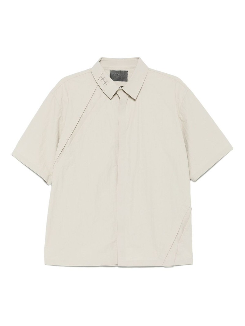 short-sleeve panelled shirt 1