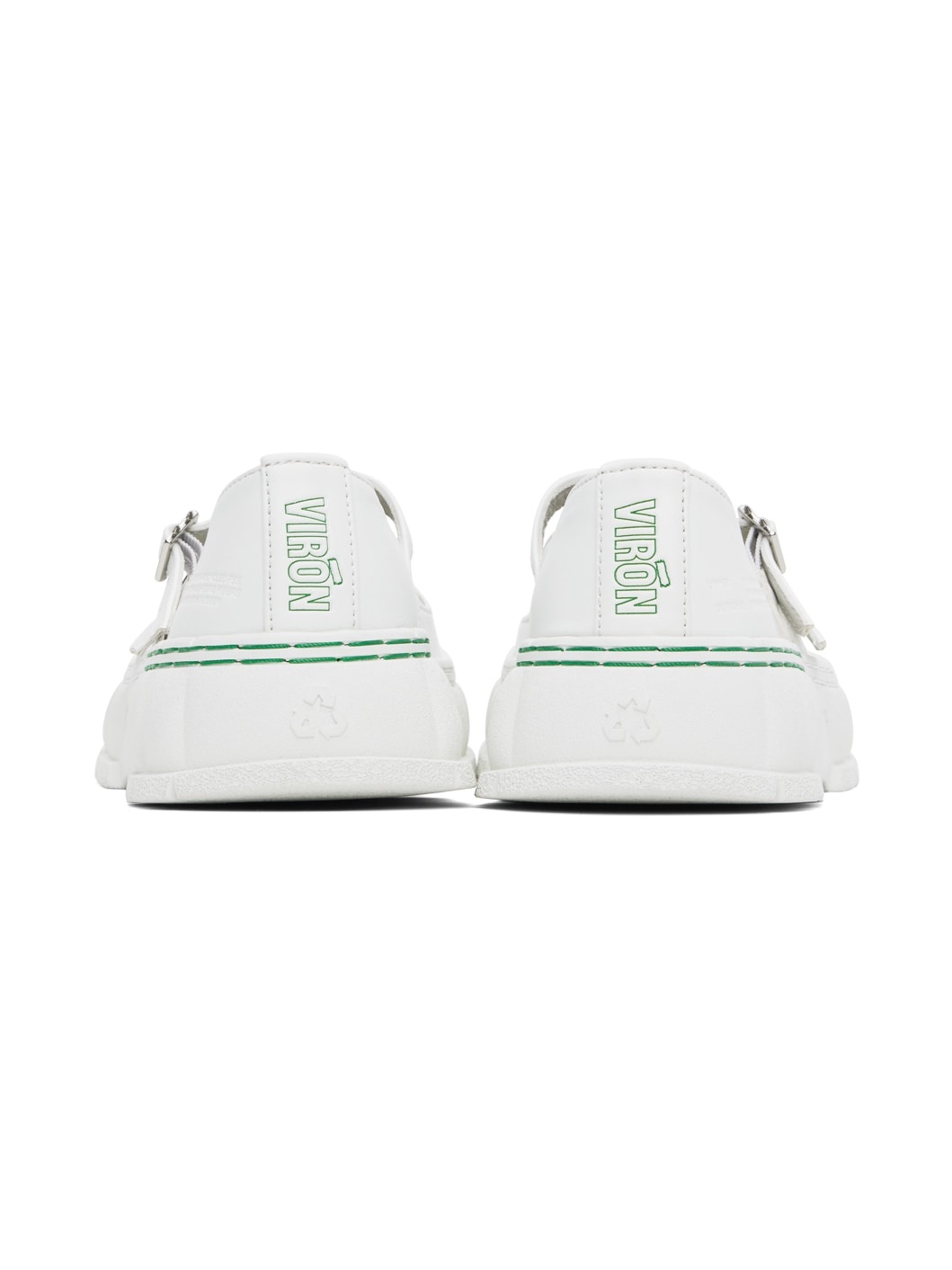 White 2001 Apple Mary Jane Loafers - 2