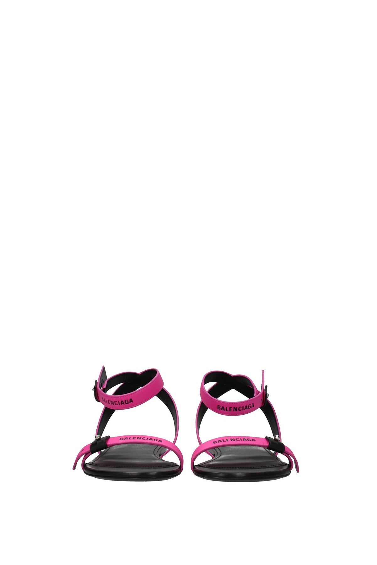Sandals Leather Fuchsia Black - 3