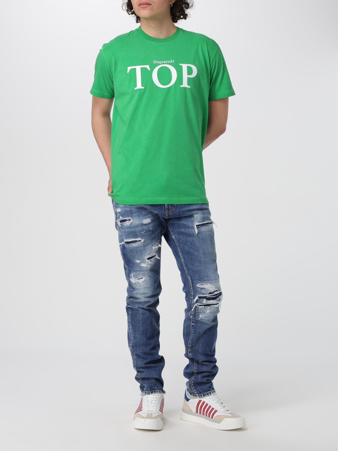 DSQUARED2 T-shirt men Dsquared2 | giglio | REVERSIBLE