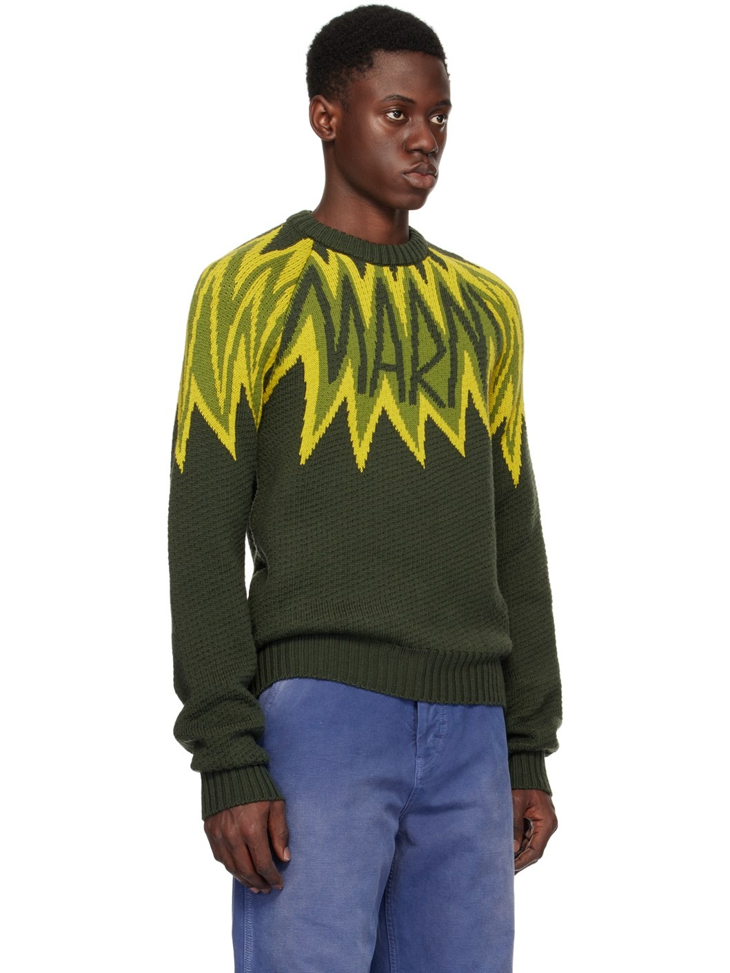 Green Fire Island Sweater - 2