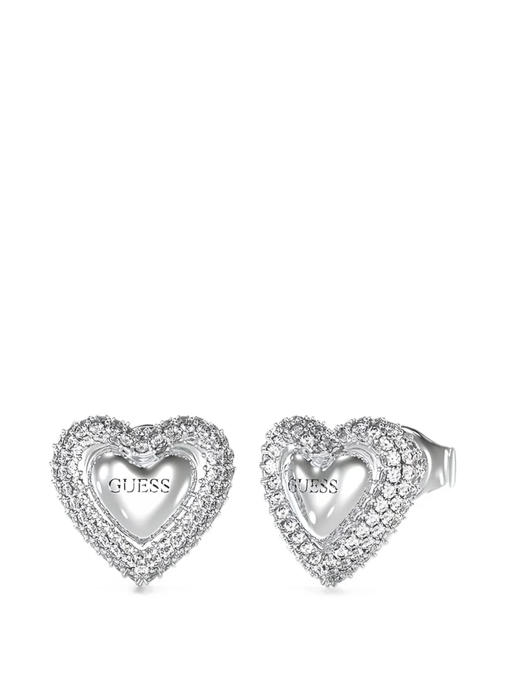 Beloved heart-shaped stud earrings - 1