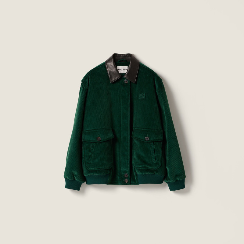 Padded corduroy blouson 1