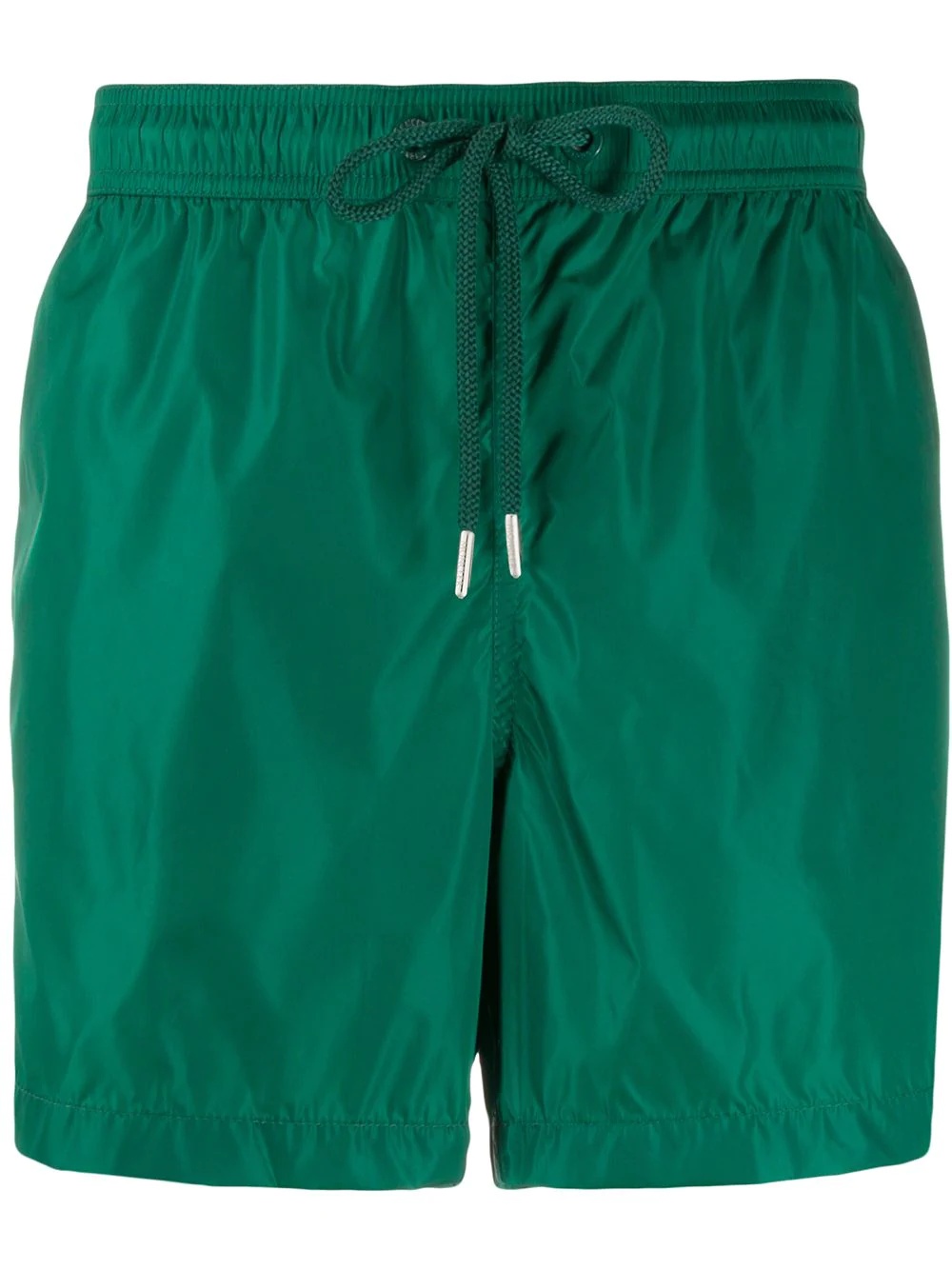 logo-patch swim shorts - 1