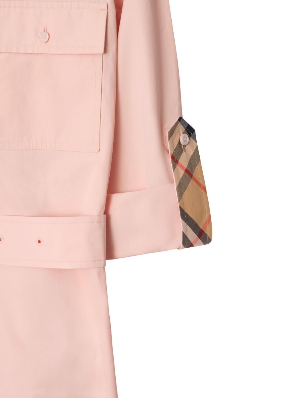 cotton-poplin shirt dress - 5