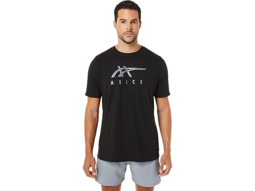 ASICS STRIPE SHORT SLEEVE TEE - 1