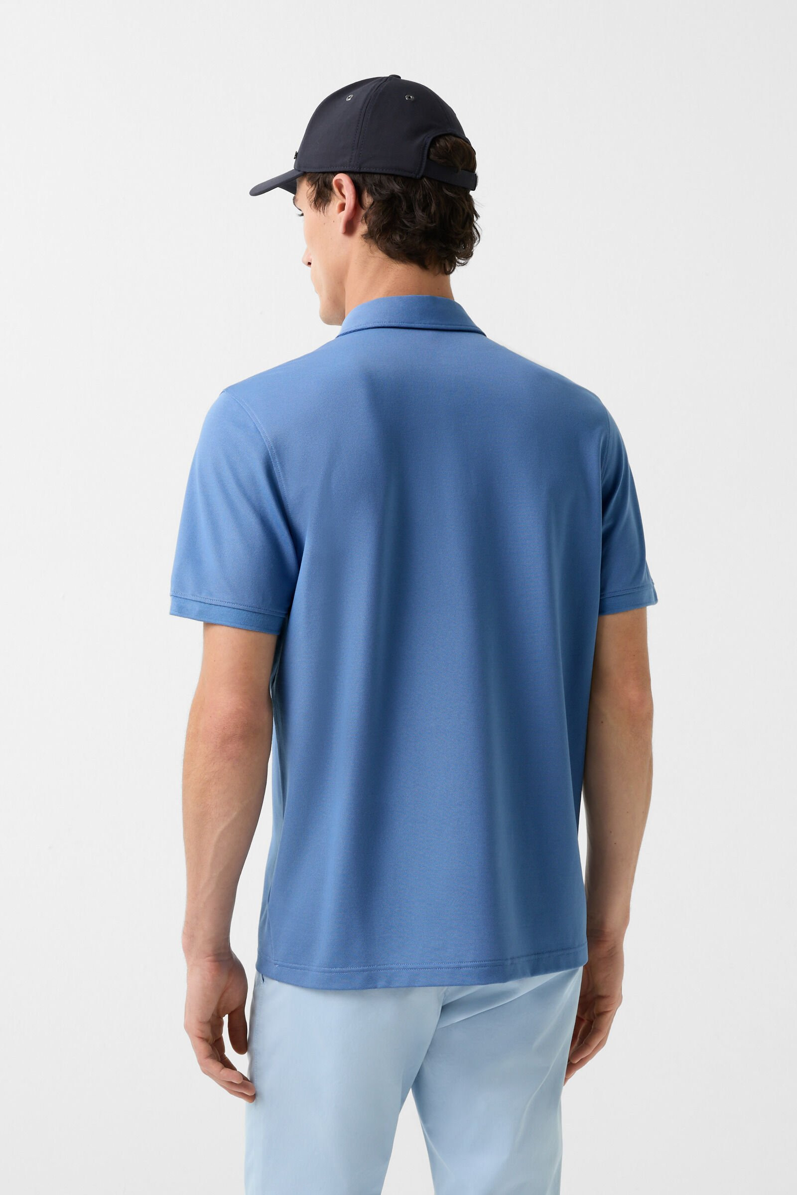 Timo polo shirt in Misty blue - 3