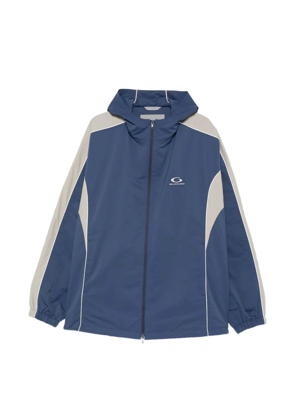 panelled hooded jacket - 1