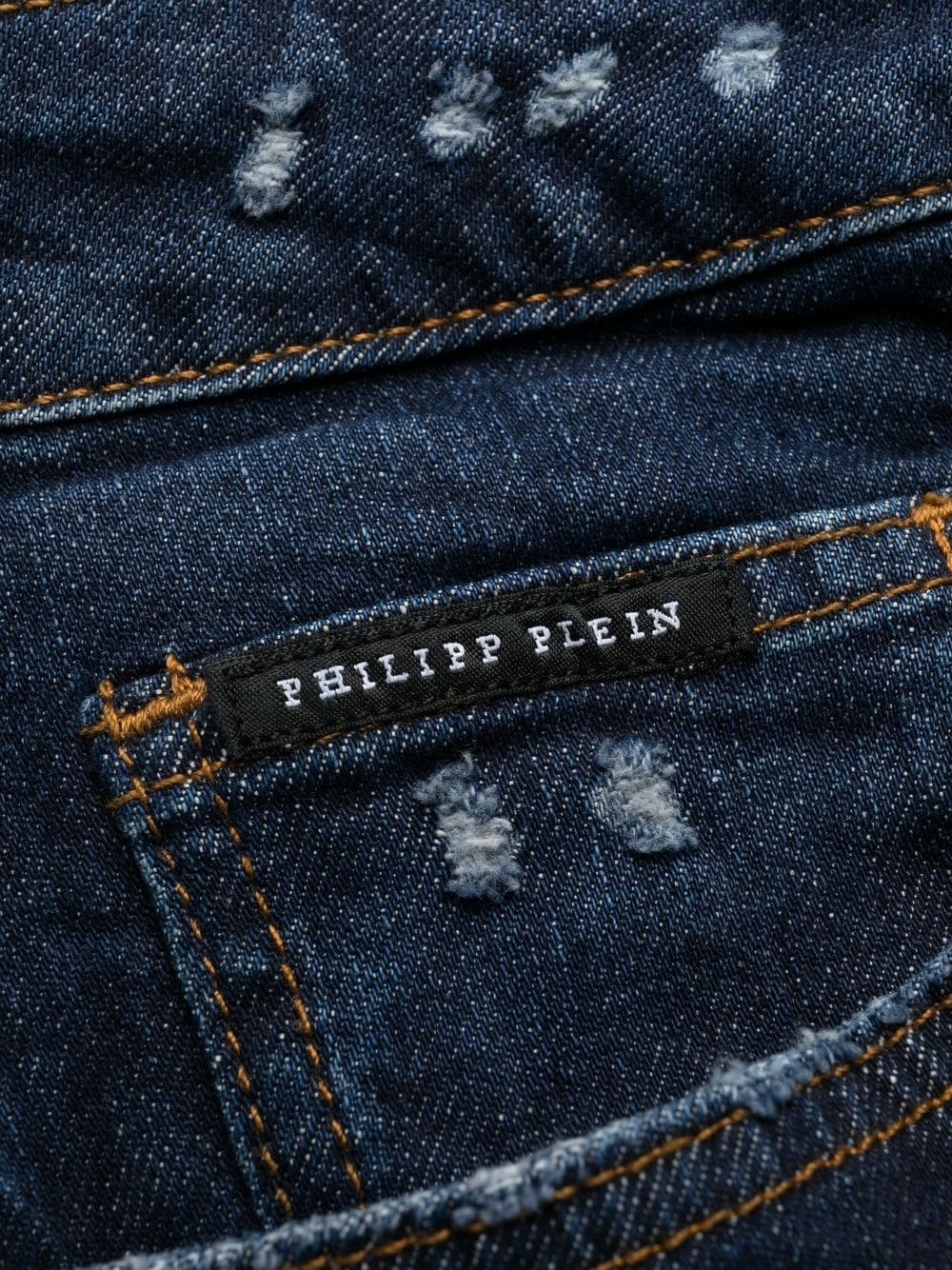 straight-leg ripped jeans - 6