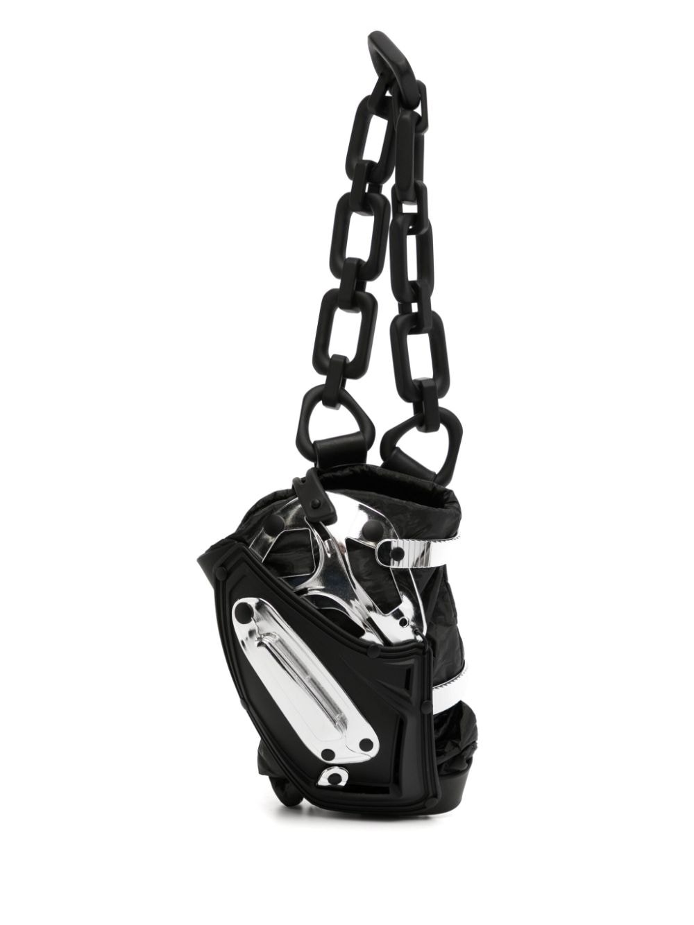 chain-link panelled mini bag - 1