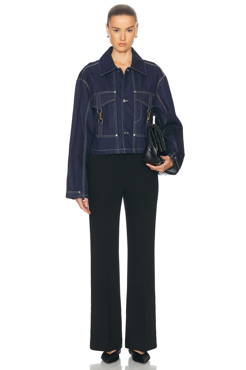Stella McCartney Hardware Detailed Denim Jacket outlook