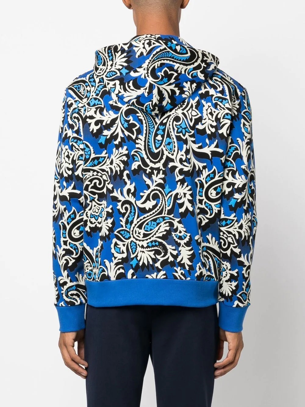 abstract pattern zipped hoodie - 4