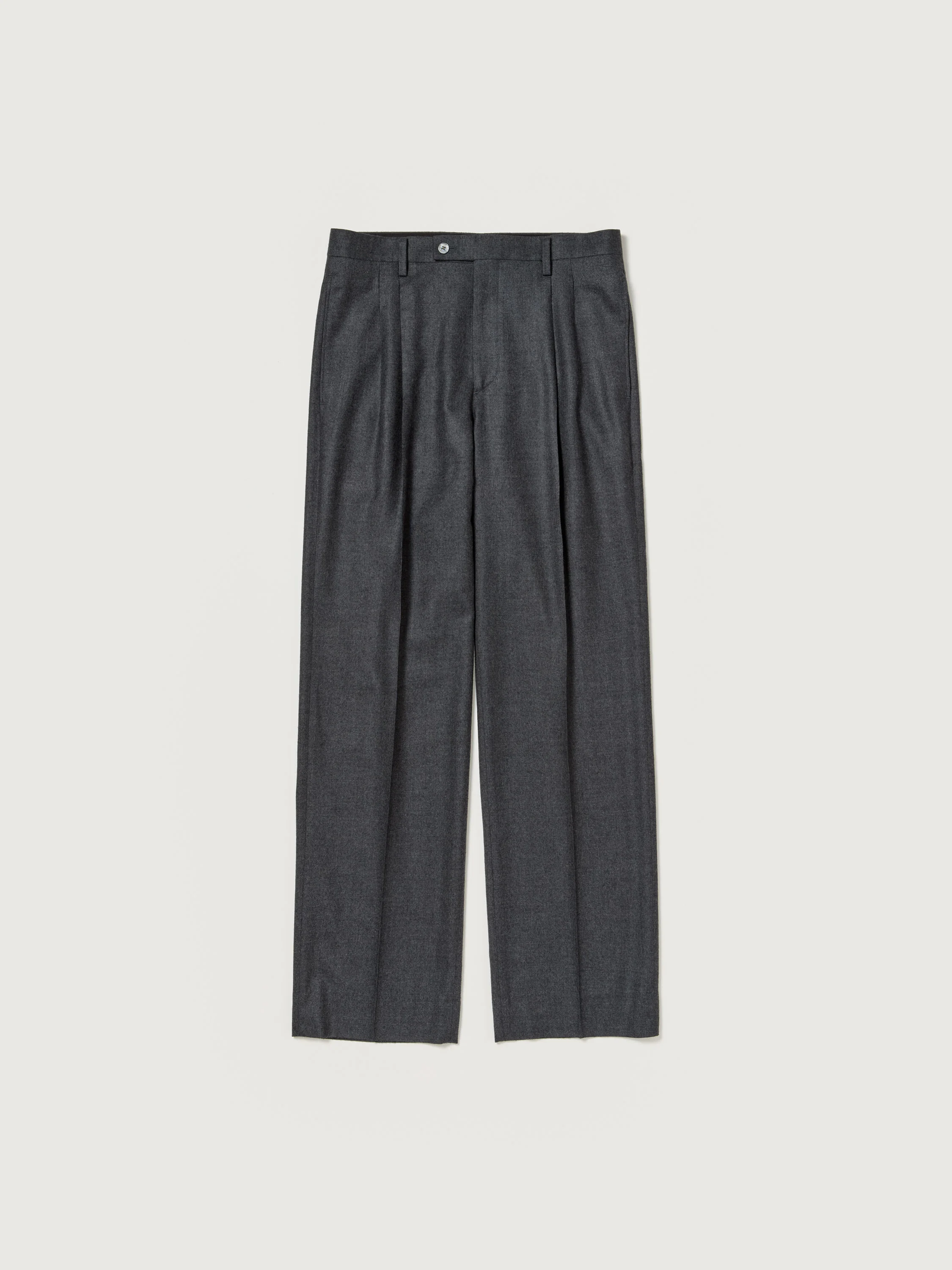 SUPER LIGHT WOOL TWO-TUCK SLACKS - 1