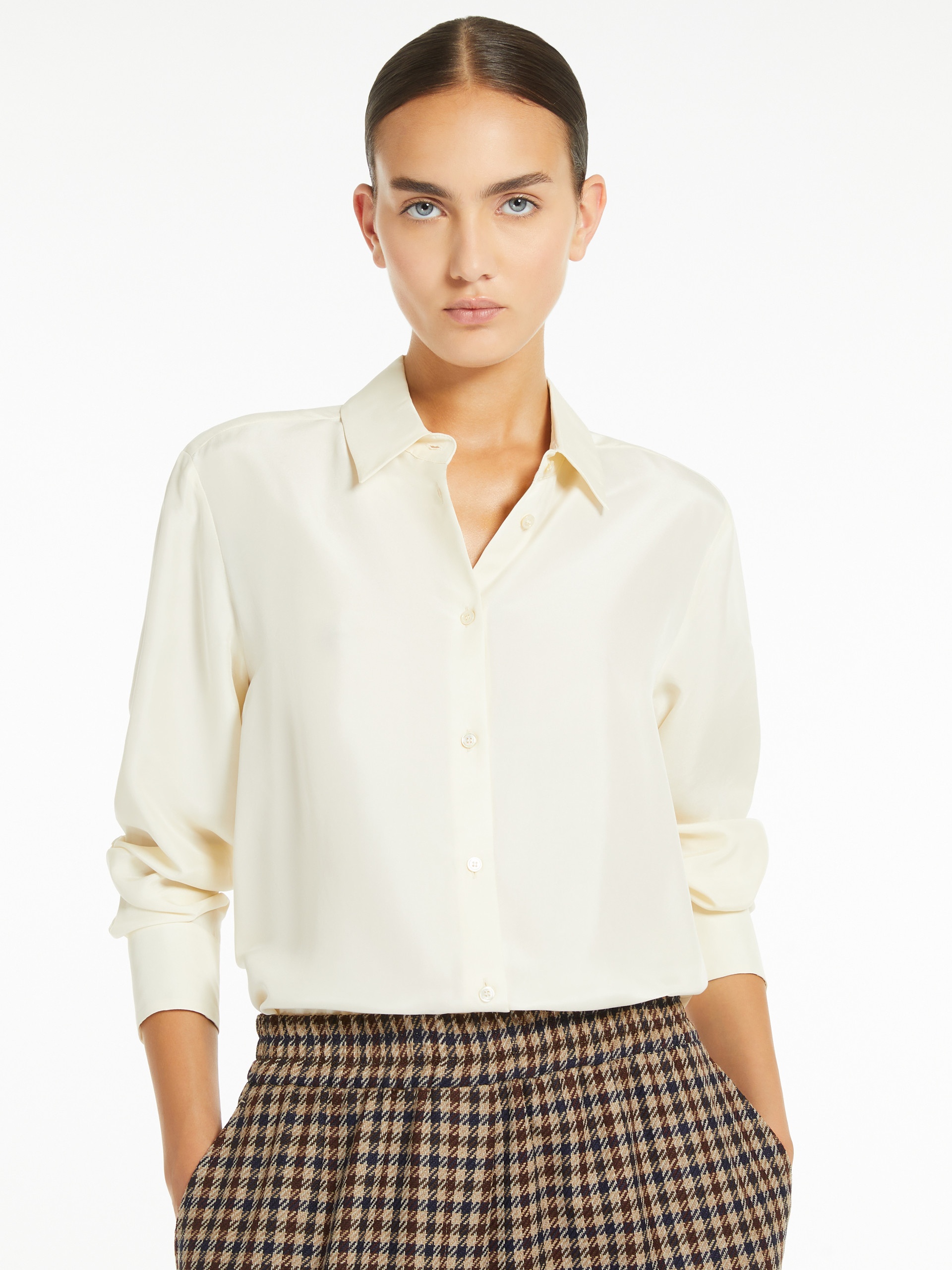 ALMINA Washed silk shirt - 5
