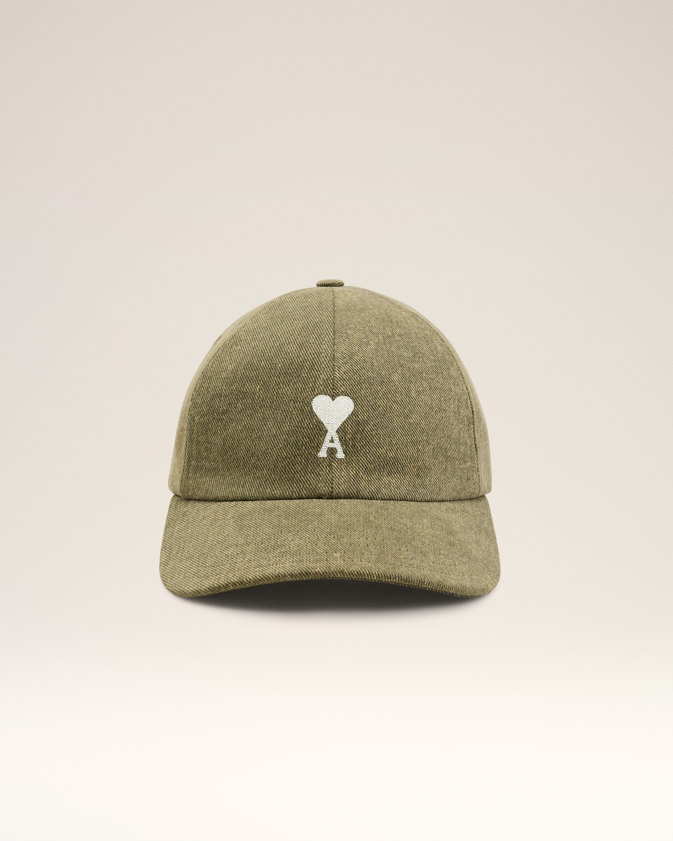 GREEN COTTON AMI DE COEUR EMBROIDERY CAP - 4