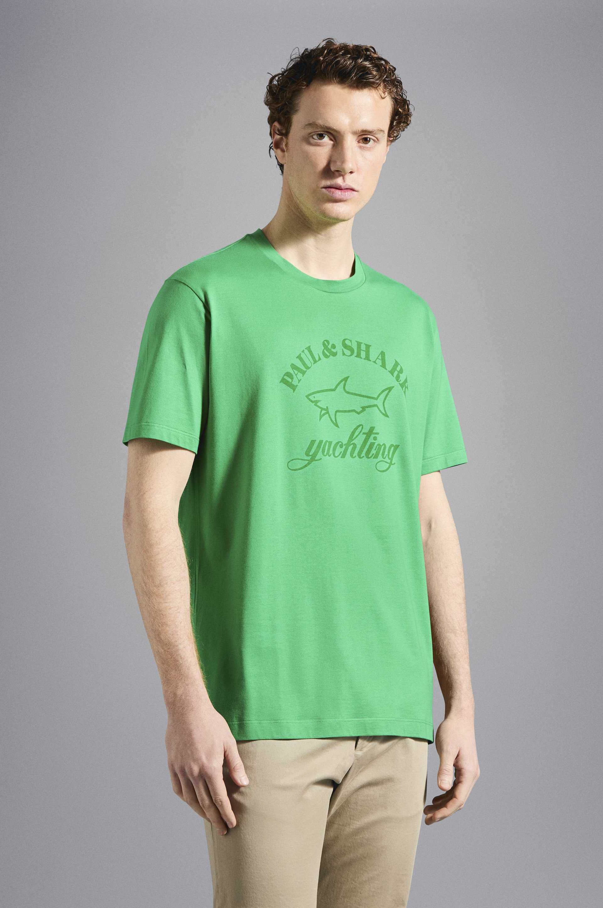 COTTON T-SHIRT WITH PRINTED LOGO - 6