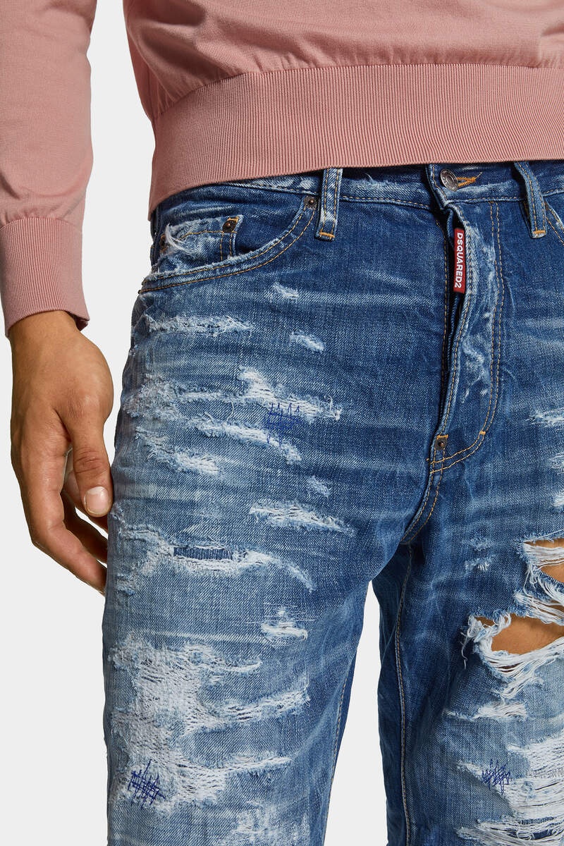 MEDIUM SUPER RIPPED WASH BRO JEANS - 5