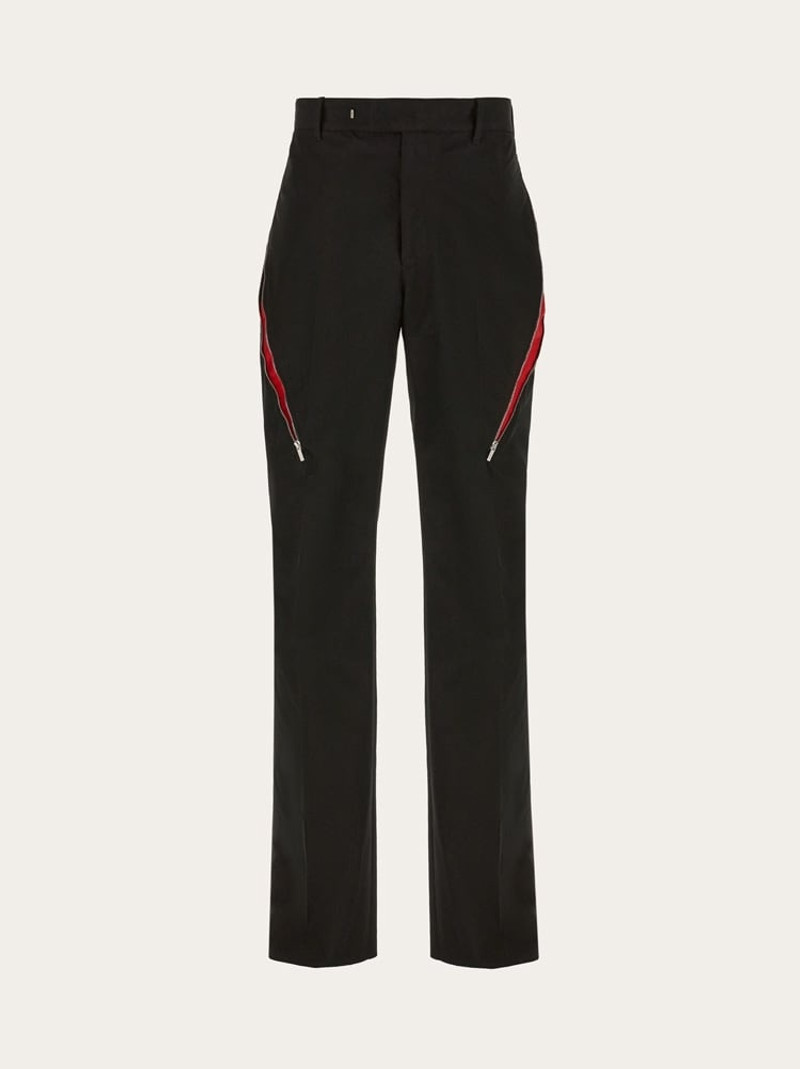 TAILORED TROUSERS WITH ZIP DETAIL 1