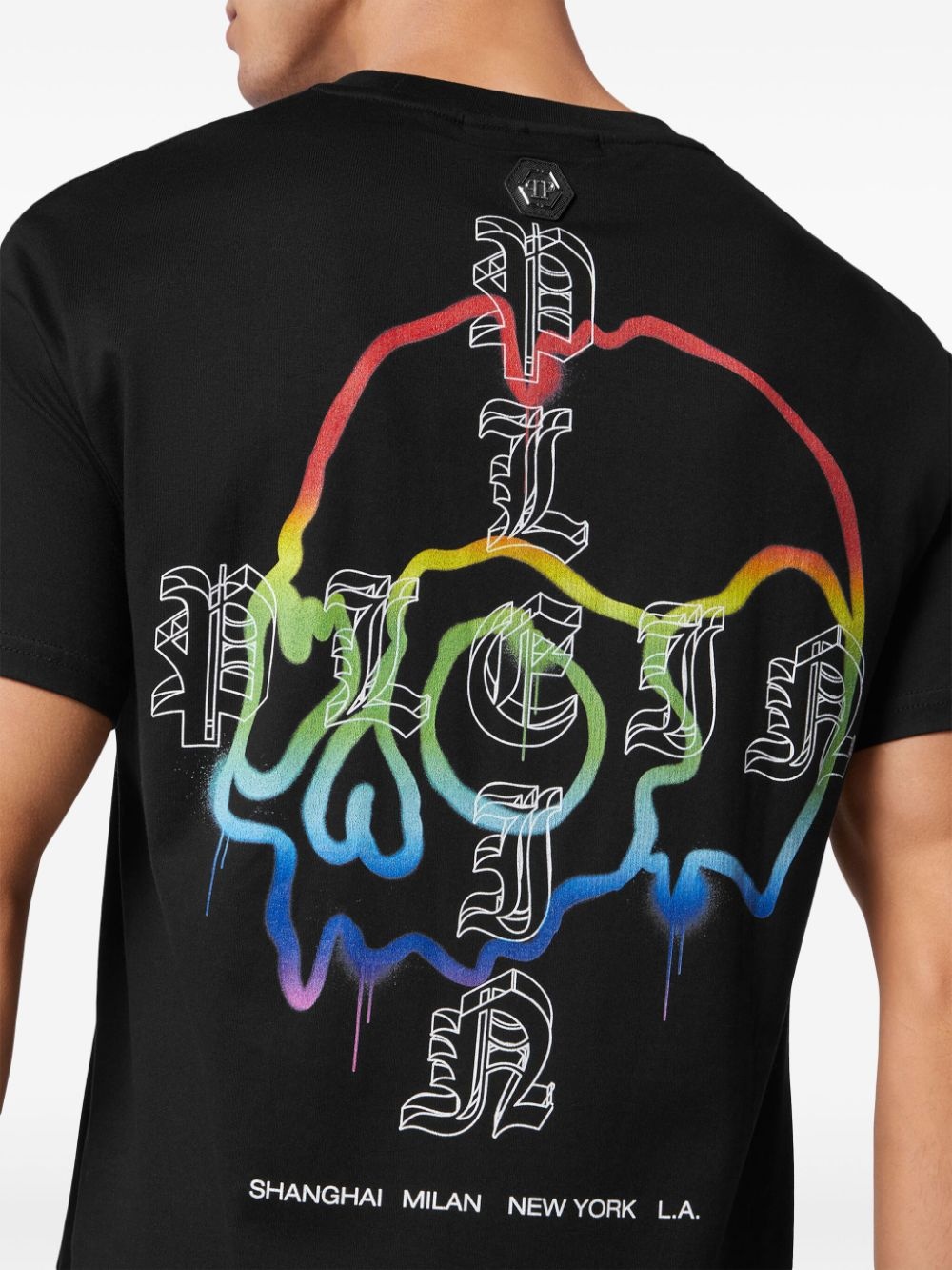 skull-print cotton T-shirt - 5