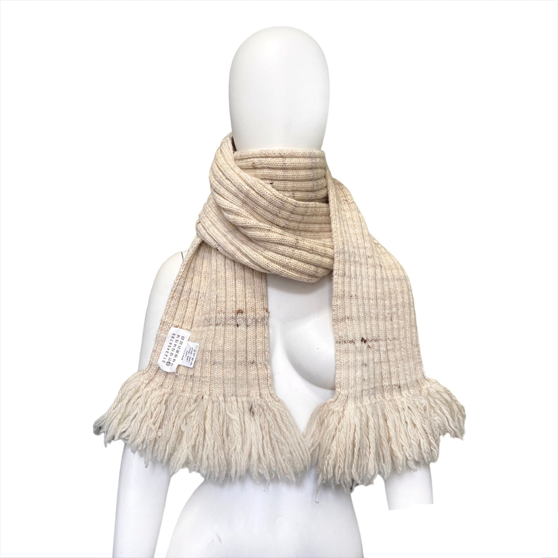 Maison Margiela Maison Martin Margiela line 10 wool knit scarf by