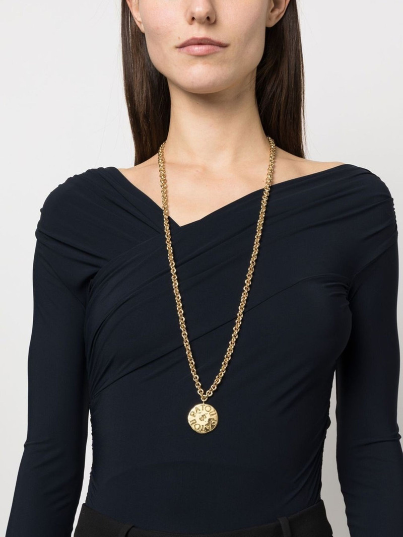PATOU coin pendant necklace outlook