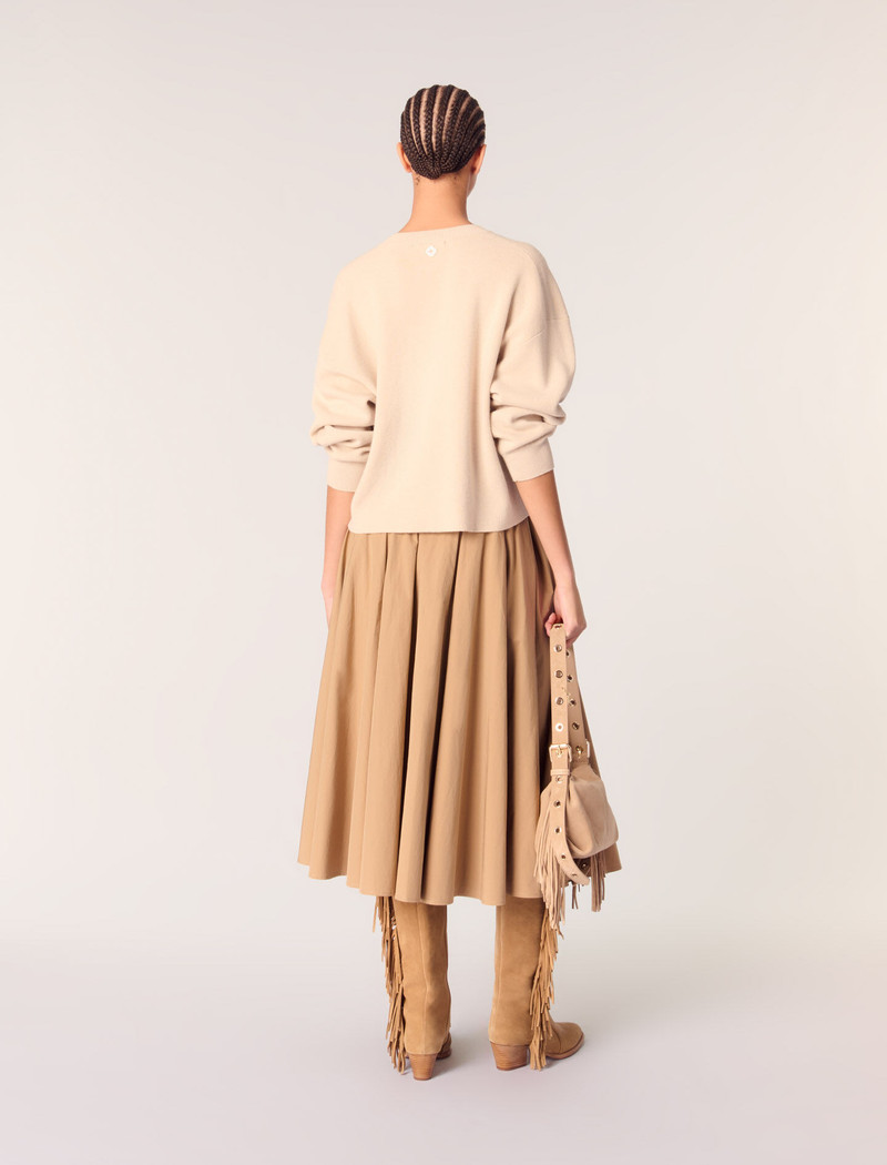 Wool blend V-neck sweater 4