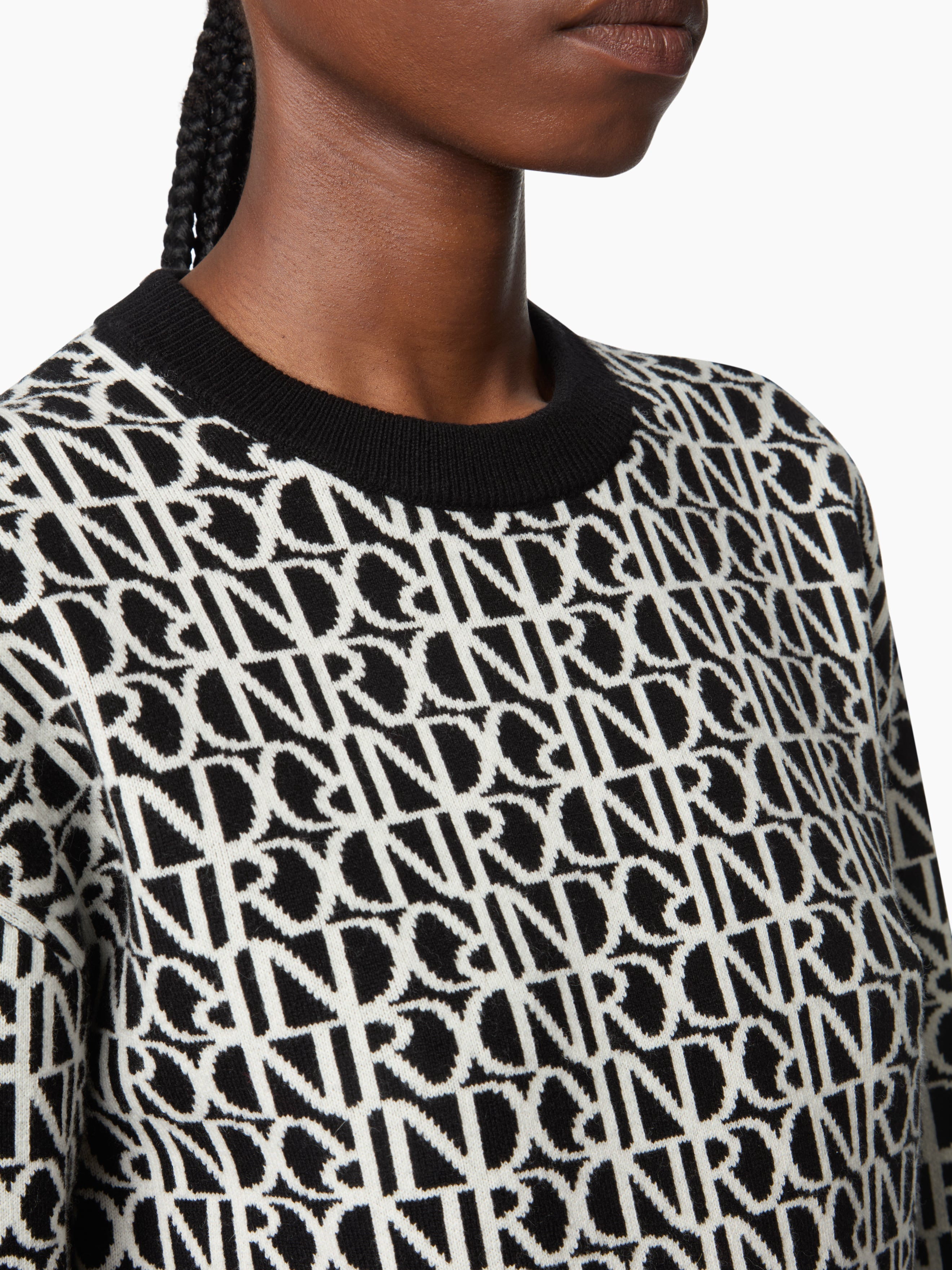 Black Logo-Print Sweater - 3