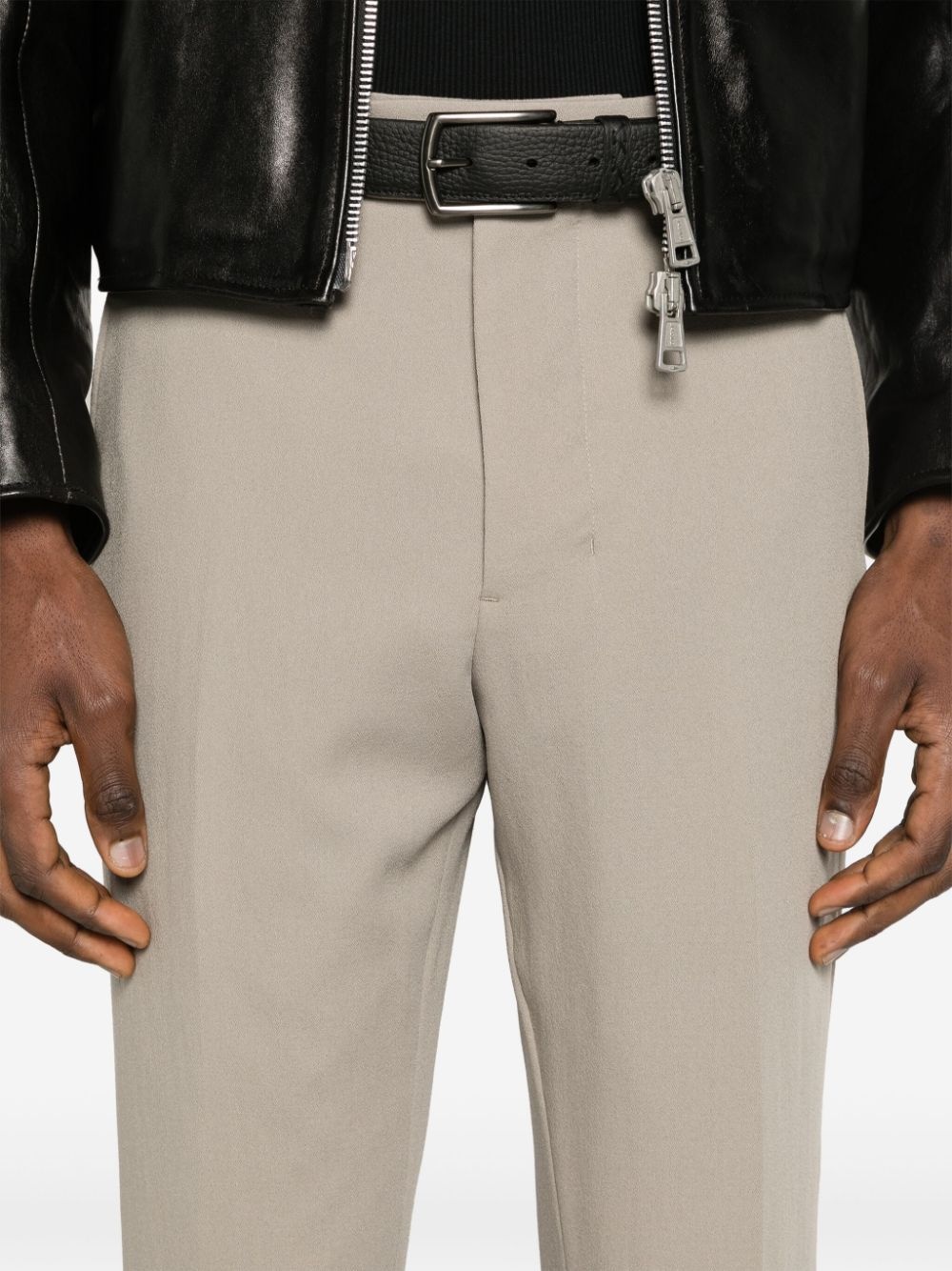 virgin-wool tailored trousers - 5