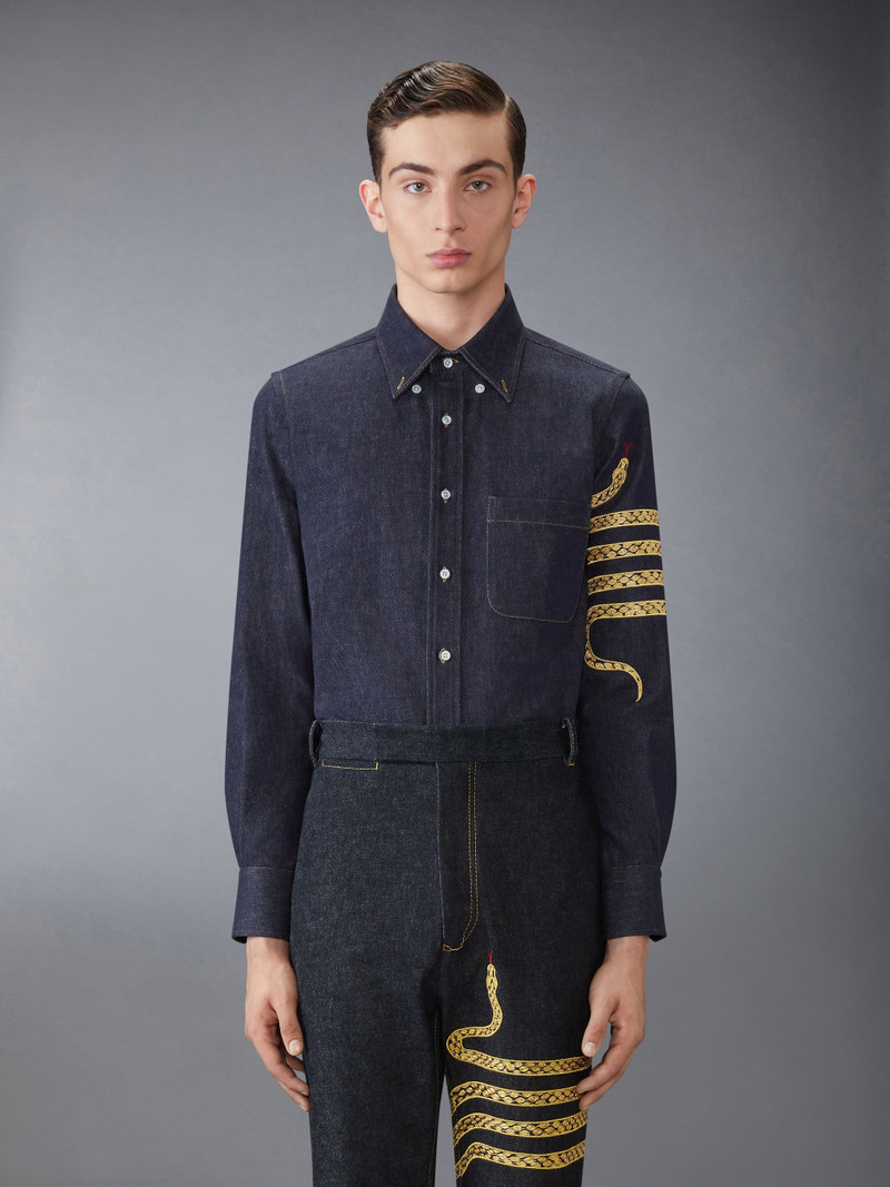 LUNAR NEW YEAR STRAIGHT FIT DENIM SHIRT 1