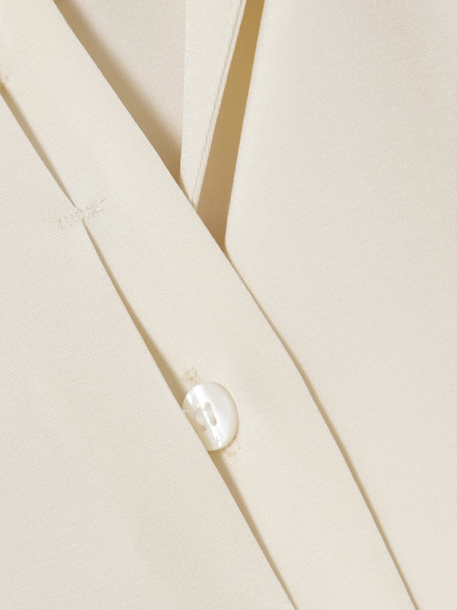 Avion silk-blend shirt Ivory - 5