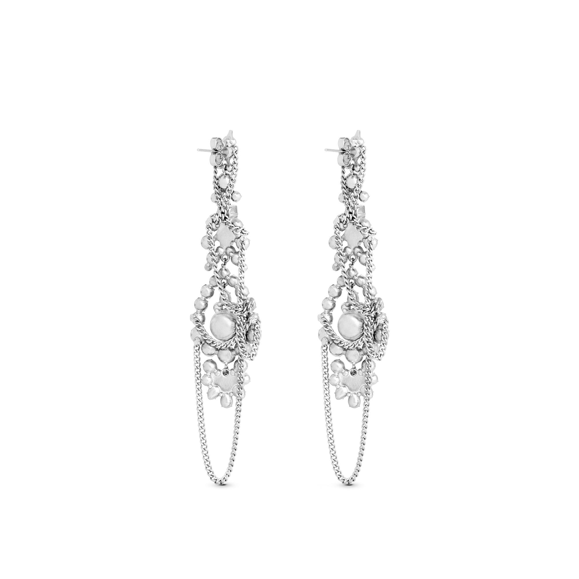 Strass Pendant Earrings - 4