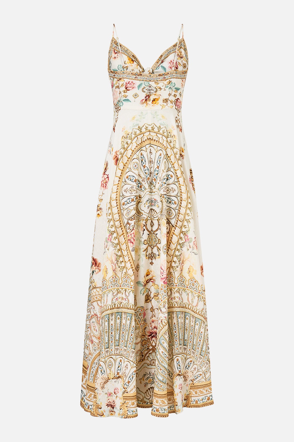 LONG DRESS WITH TIE FRONT - 8