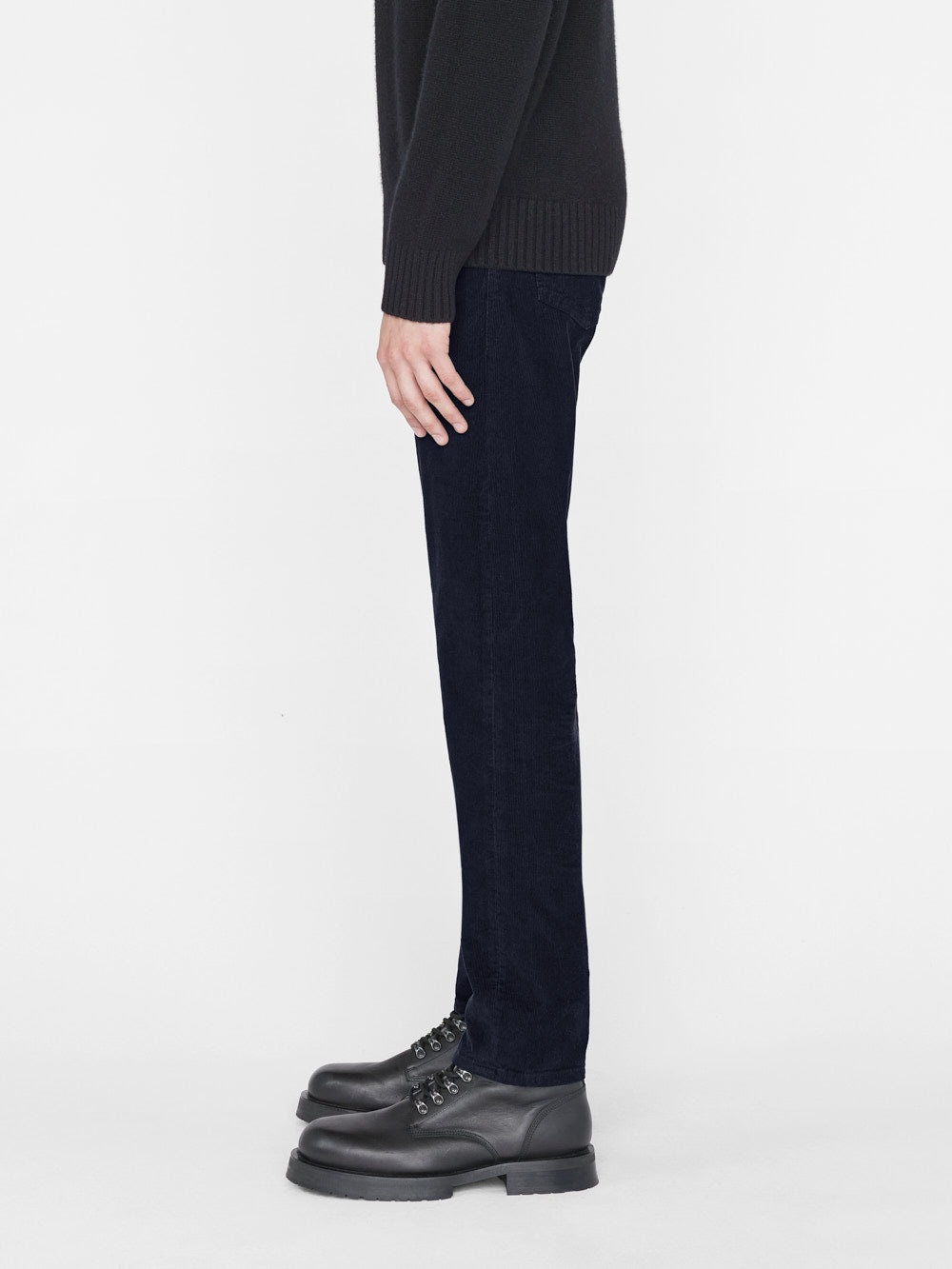 L'Homme Slim Corduroy in Navy - 7