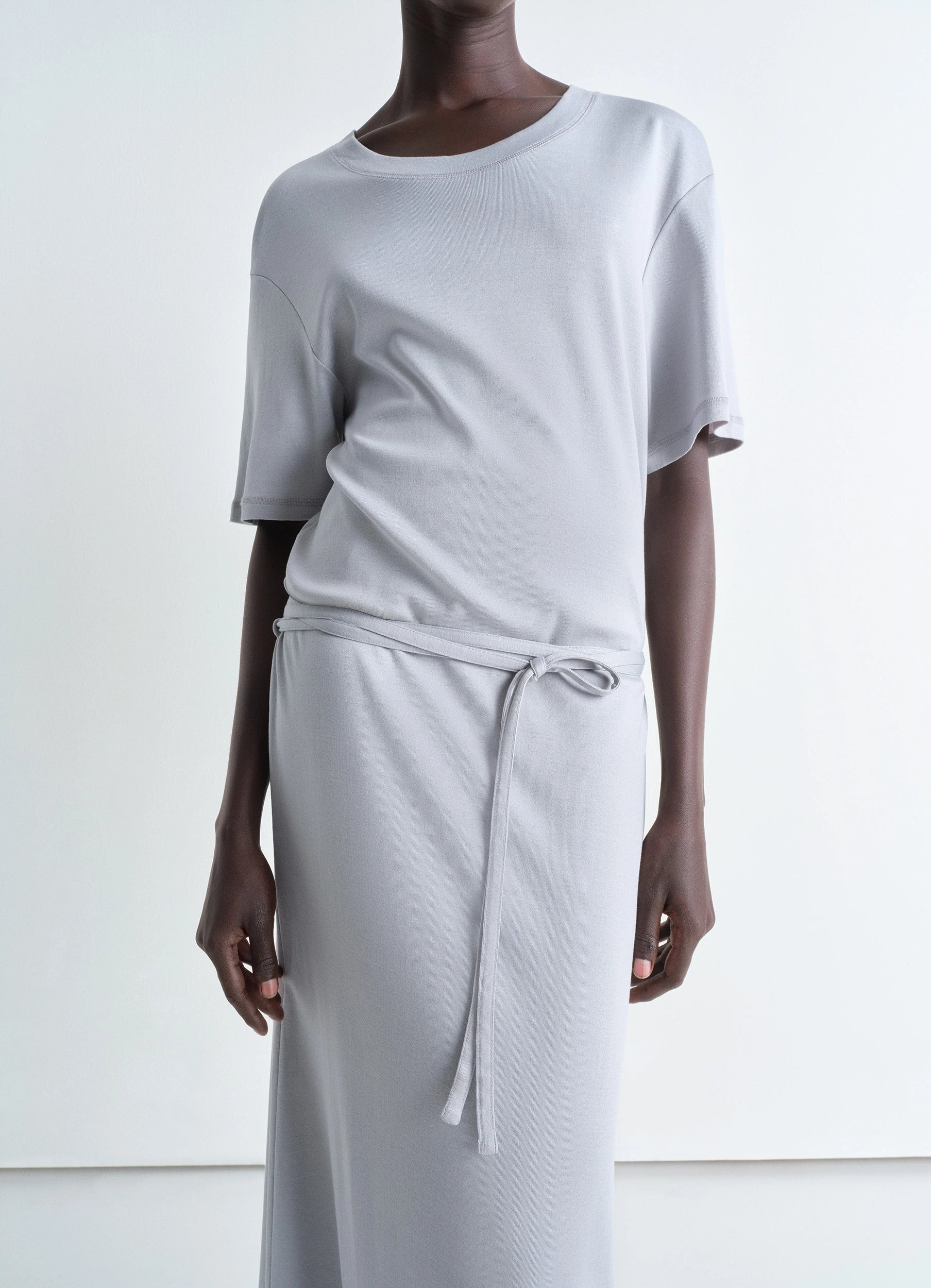 BELTED RIB T-SHIRT DRESS - 3