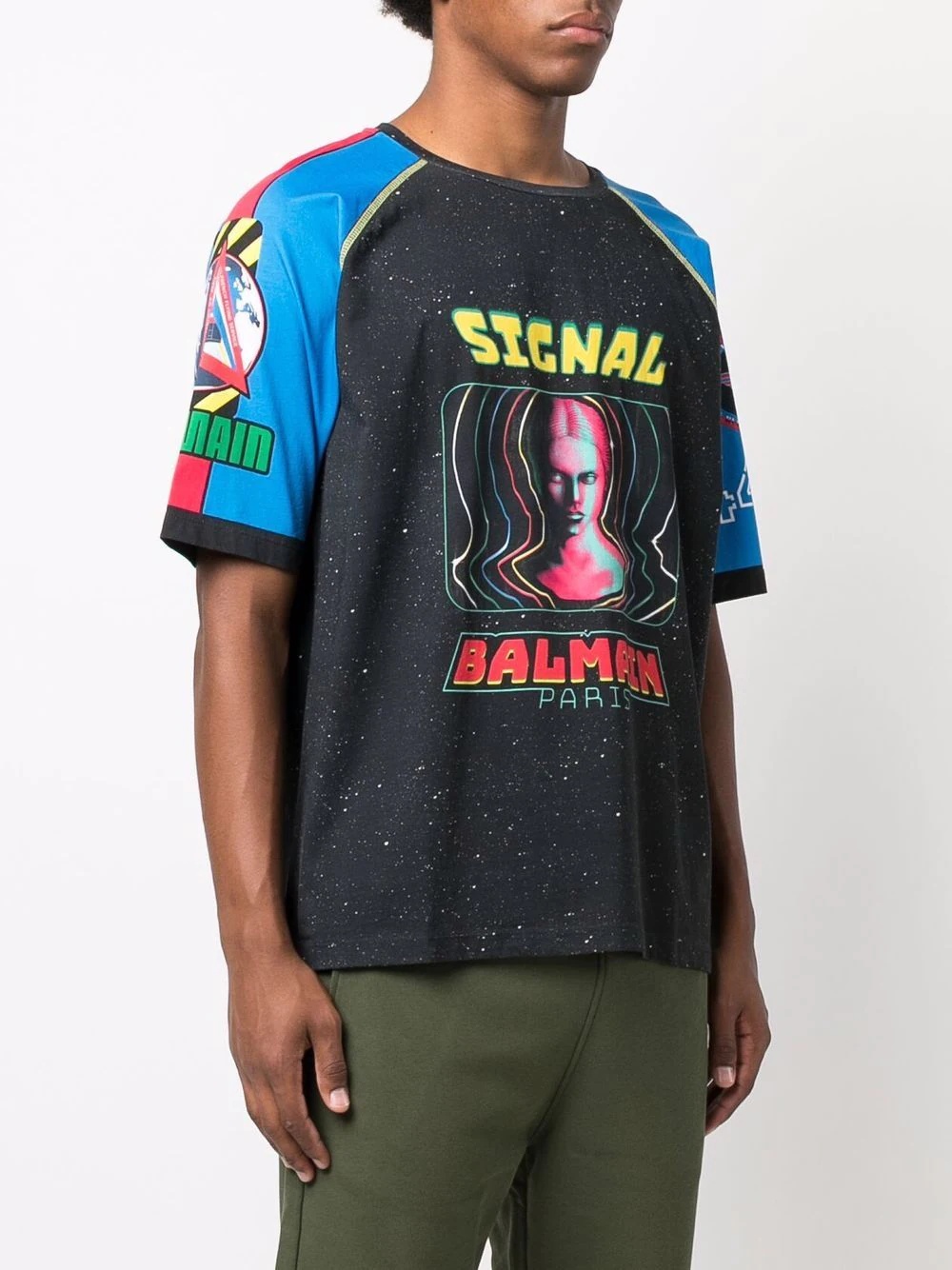 spacial print T-shirt - 3