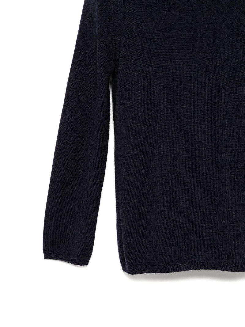 exaggerated-shoulder wool jumper 3