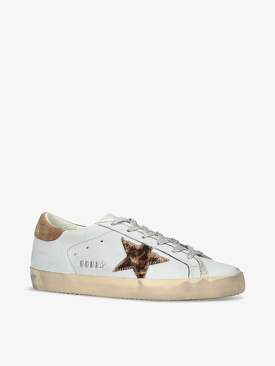 Superstar 60518 leather low-top trainers - 3