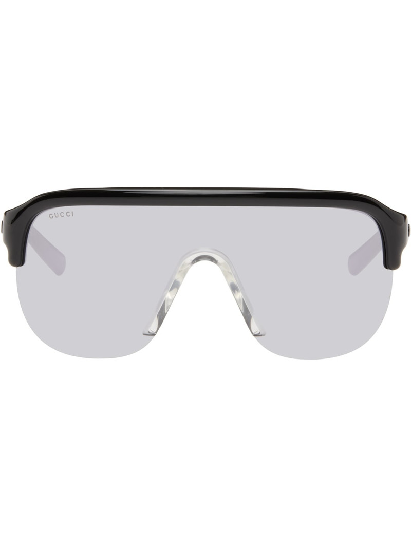 Black Shield Sunglasses - 1