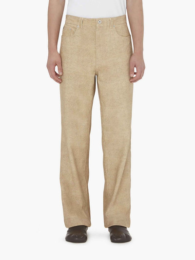 JW Anderson STRAIGHT FIT LEATHER TROUSERS outlook